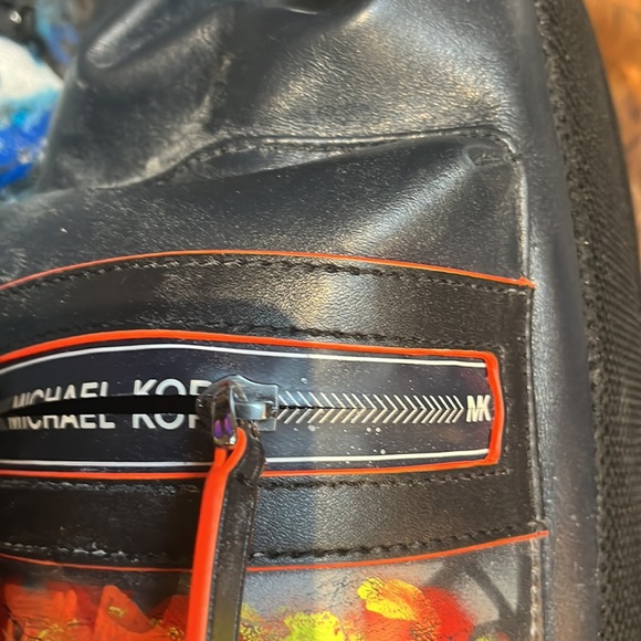 NWT Signed MICHAEL KORS MENS COOPER BACKPACK in ORANGE NAVY COLLAB X ToAsTed - Picture 11 of 11